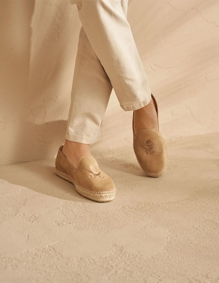 SUEDE ESPADRILLES SKULL
