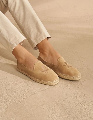 SUEDE ESPADRILLES SKULL
