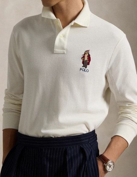 CLASSIC FIT POLO BEAR MESH POLO SHIRT