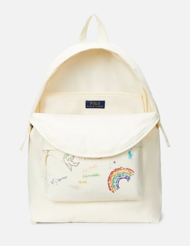 LOVE & PEACE CANVAS BACKPACK