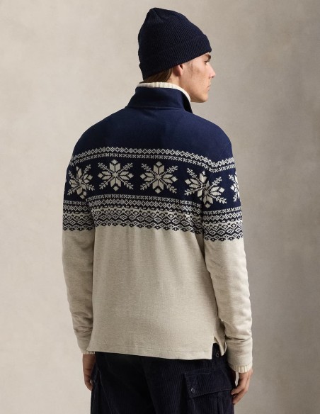 SNOWFLAKE HALF-ZIP DOUBLE KNIT