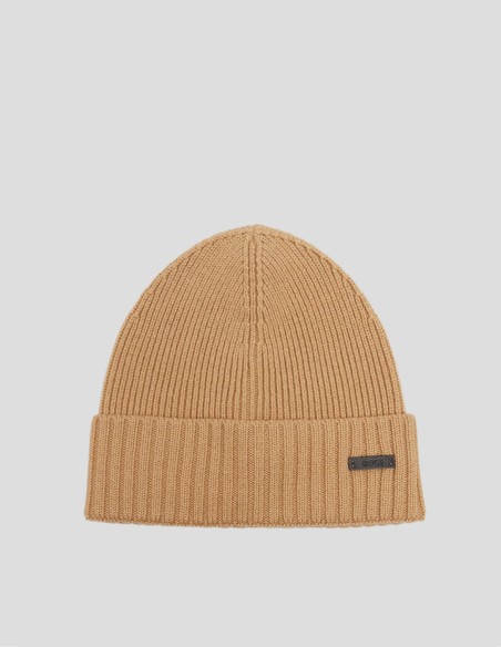 RIBBED WOOL BEANIE