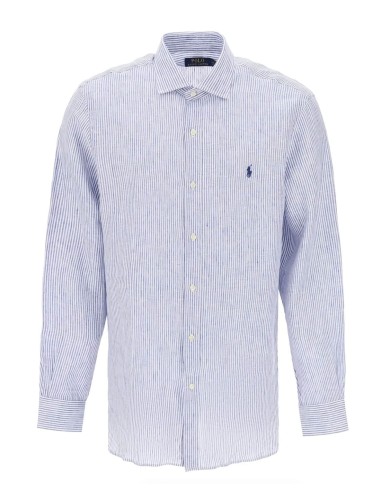 SLIM FIT LINEN STRIPED SHIRT
