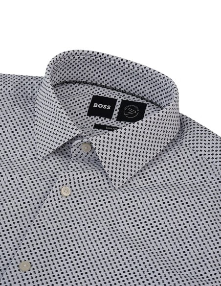 SLIM FIT IN PRINTED STRETCH SHIRT