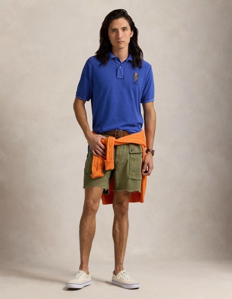 CLASSIC FIT POLO BEAR MESH POLO SHIRT