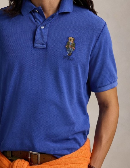 CLASSIC FIT POLO BEAR MESH POLO SHIRT