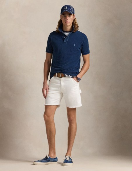 ΜΠΛΟΥΖΑ POLO MESH INDIGO CUSTOM FIT