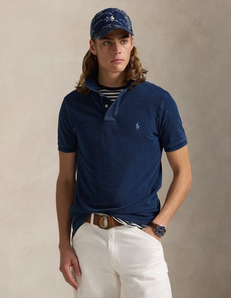 ΜΠΛΟΥΖΑ POLO MESH INDIGO CUSTOM FIT