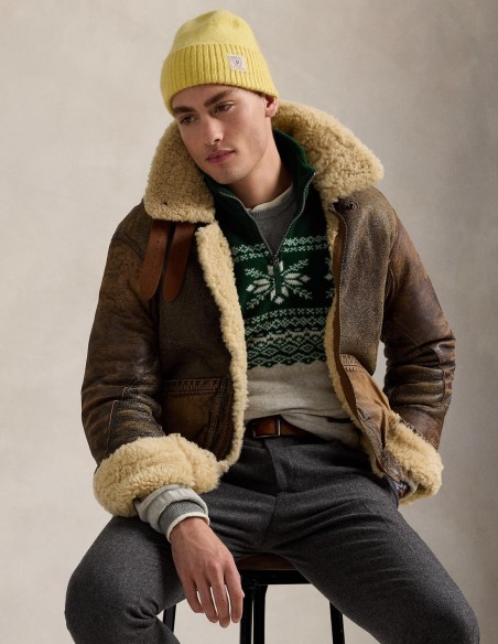 SNOWFLAKE BRUSHED FLEECE PULLOVER