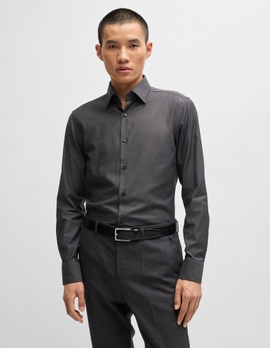 SLIM FIT EASY IRON STRUCTURED STRETCH...