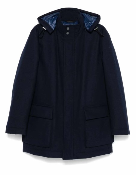 WATER-REPELLENT STRETCH FLANNEL COAT