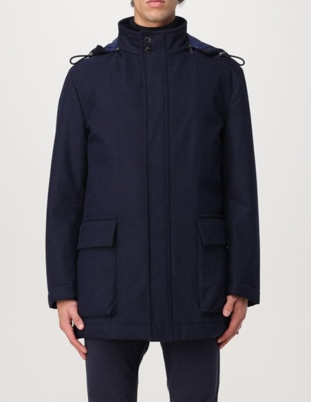 WATER-REPELLENT STRETCH FLANNEL COAT