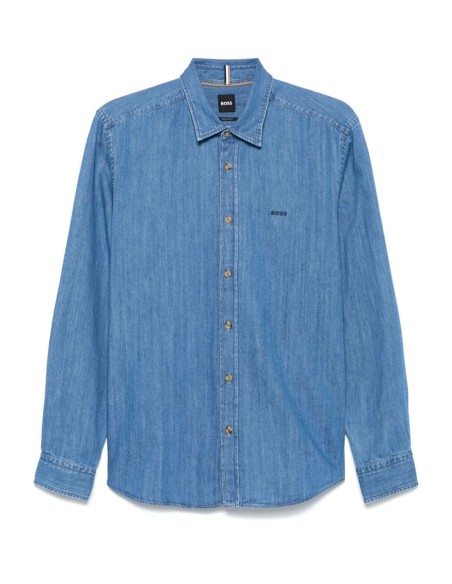REGULAR FIT DENIM COTTON SHIRT