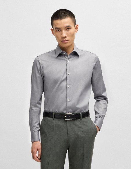 REGULAR FIT EASY IRON SHIRT STRUCTURED COTTON