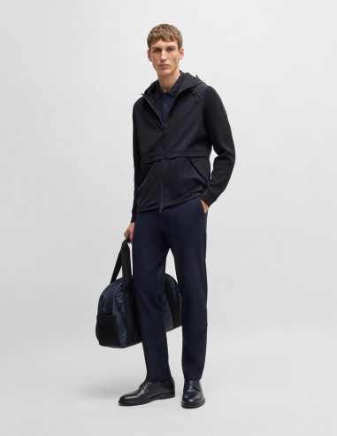 SOFTSHELL JACKET WITH KNITTED DETAILS