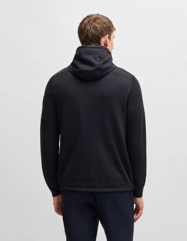 SOFTSHELL JACKET WITH KNITTED DETAILS