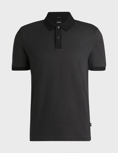 MERCERISED-COTTON POLO SHIRT WITH...