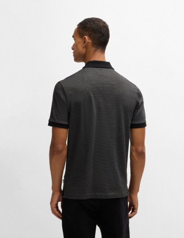 MERCERISED-COTTON POLO SHIRT WITH...