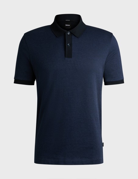 ΜΠΛΟΥΖΑ POLO MERCERISED COTTON MICRO PATTERN