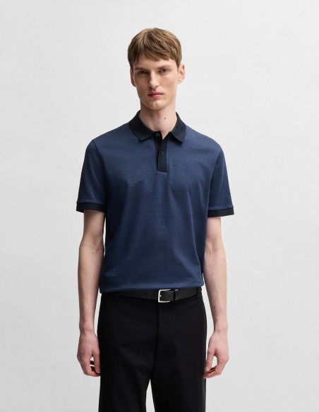 ΜΠΛΟΥΖΑ POLO MERCERISED COTTON MICRO PATTERN