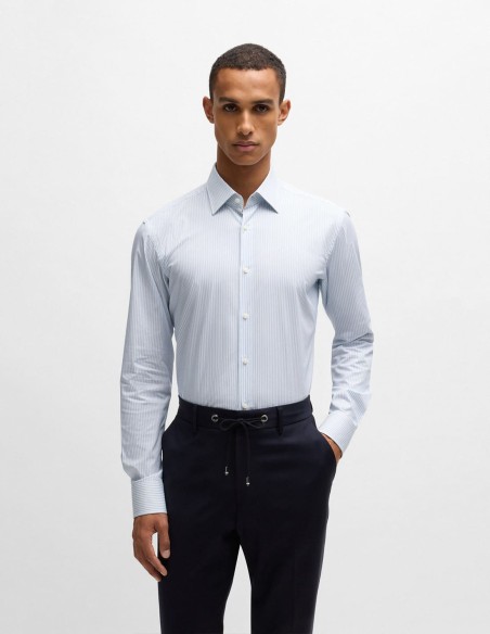 REGULAR FIT EASY IRON STRIPED SHIRT