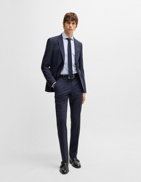 REGULAR FIT SHIRT IN STRUCTURED COTTON