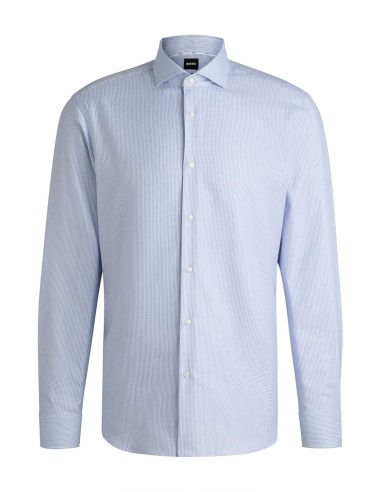 REGULAR FIT SHIRT IN STRUCTURED COTTON