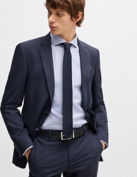 REGULAR FIT SHIRT IN STRUCTURED COTTON