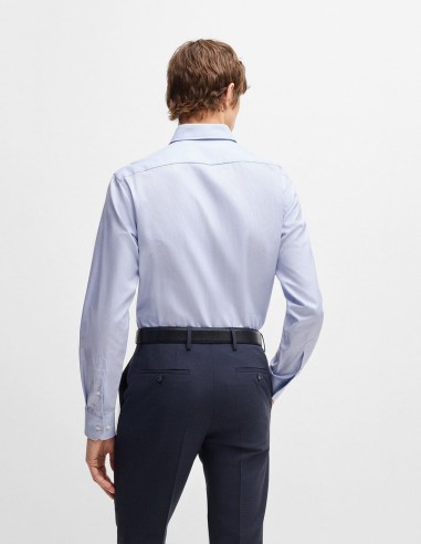 REGULAR FIT SHIRT IN STRUCTURED COTTON