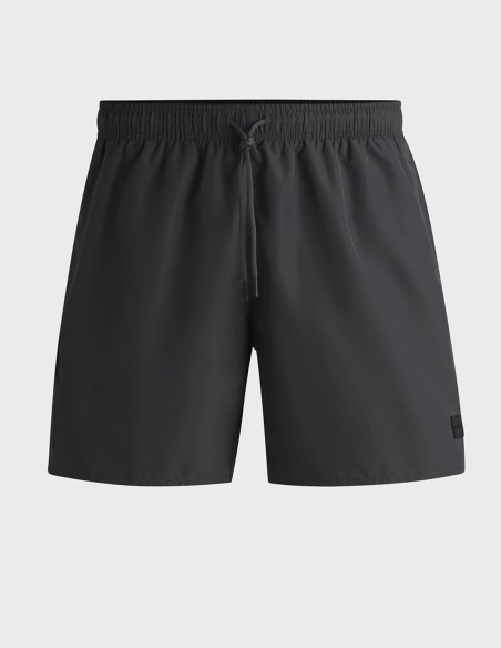 CARGO-POCKET SWIM SHORTS WITH LOGO BADGE