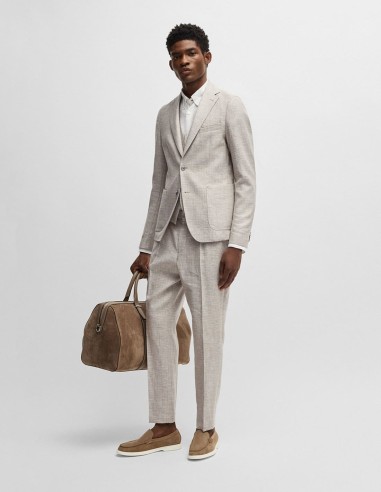 SLIM FIT MICRO-PATTERNED BLAZER