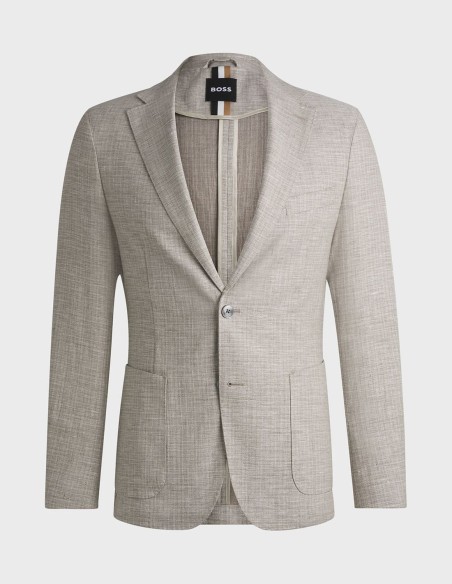 SLIM FIT MICRO-PATTERNED BLAZER