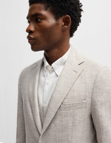 SLIM FIT MICRO-PATTERNED BLAZER