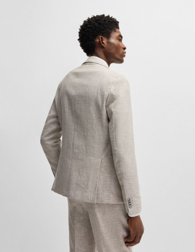 SLIM FIT MICRO-PATTERNED BLAZER