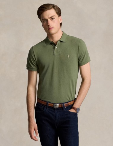 SLIM FIT MESH POLO SHIRT
