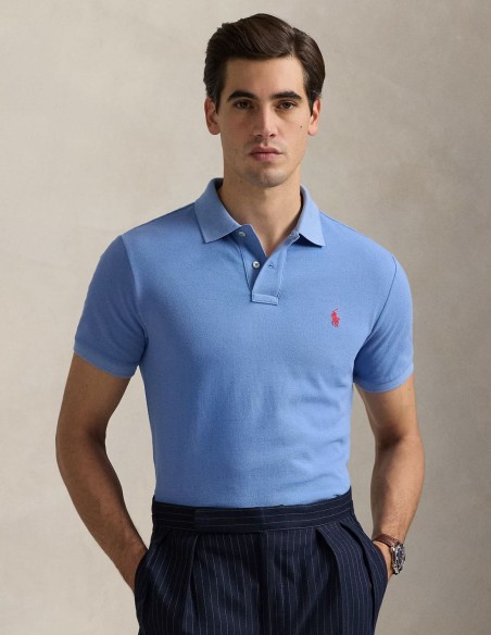 CUSTOM FIT MESH POLO SHIRT