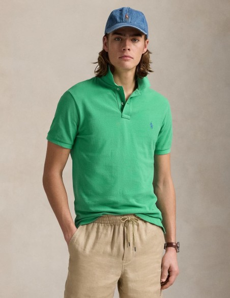CUSTOM FIT MESH POLO SHIRT