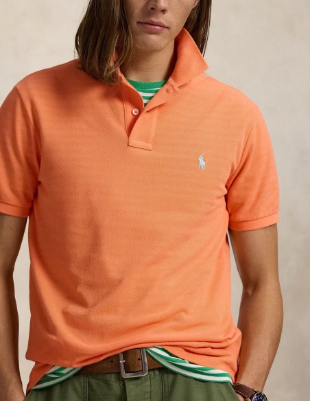 CUSTOM FIT MESH POLO SHIRT