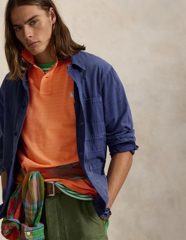 CUSTOM FIT MESH POLO SHIRT