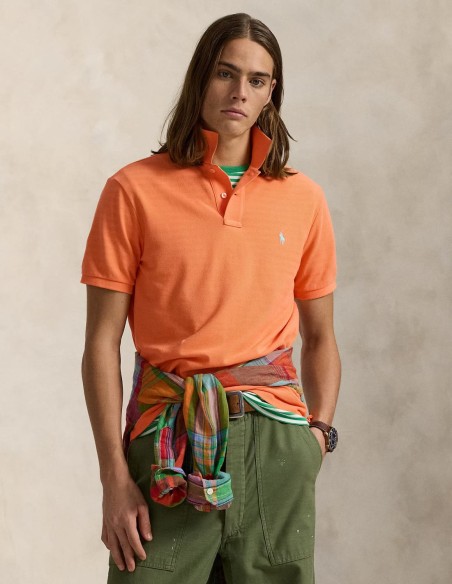 CUSTOM FIT MESH POLO SHIRT