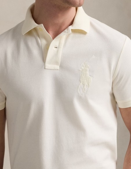 CUSTOM FIT BIG PONY MESH POLO SHIRT