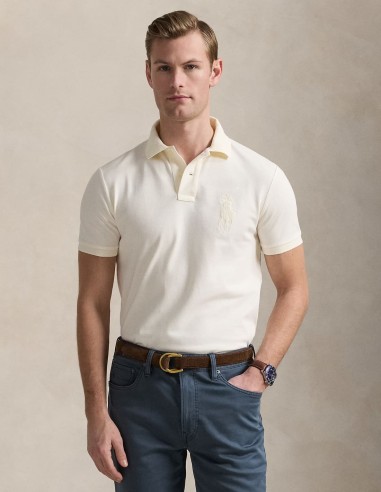 CUSTOM FIT BIG PONY MESH POLO SHIRT