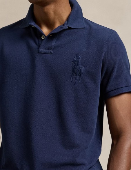 CUSTOM FIT BIG PONY MESH POLO SHIRT