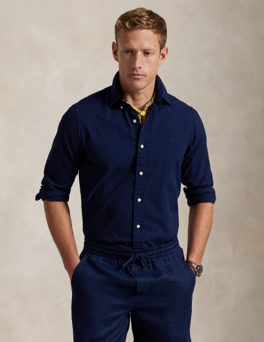 CUSTIM FIT SEERSUCKER SHIRT