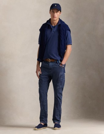 SLIM FIT GARMENT-DYED TWILL... 2
