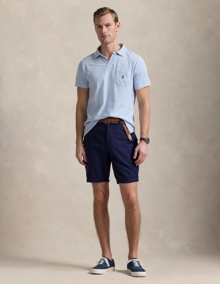 ΜΠΛΟΥΖΑ POLO COTTON-LINEN STANDARD FIT