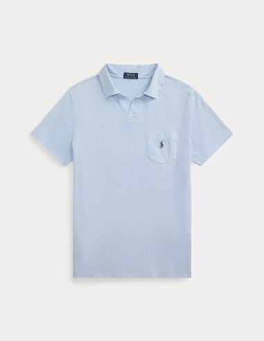 STANDARD FIT COTTON-LINEN POLO SHIRT