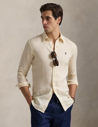 CUSTOM FIT LINEN SHIRT