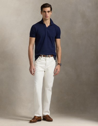 CUSTOM FIT STRETCH MESH POLO SHIRT