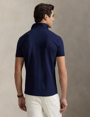 CUSTOM FIT STRETCH MESH POLO SHIRT